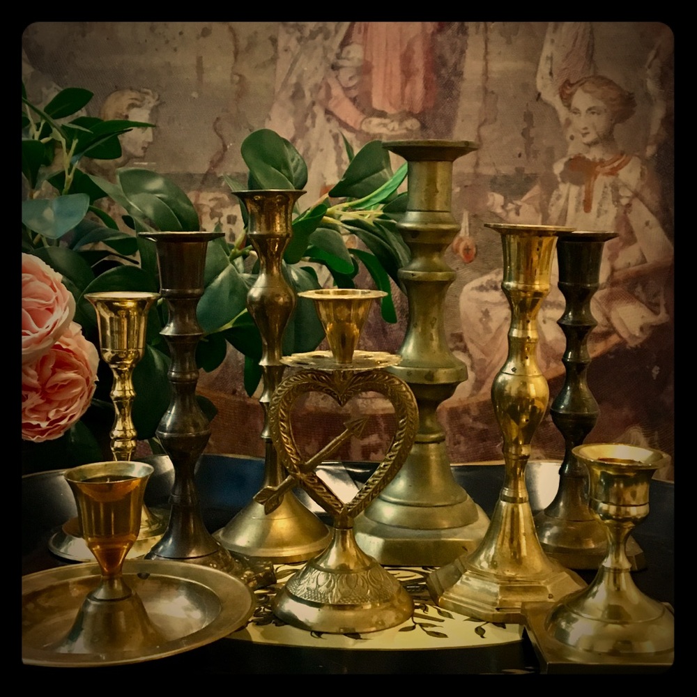 Vintage Brass Candlesticks